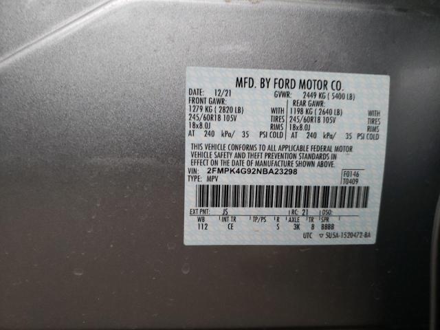 Photo 11 VIN: 2FMPK4G92NBA23298 - FORD EDGE SE 