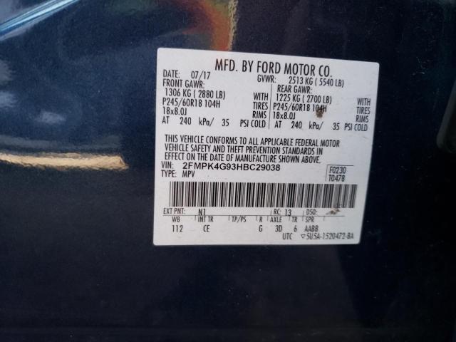 Photo 11 VIN: 2FMPK4G93HBC29038 - FORD EDGE 