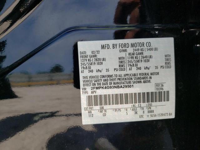 Photo 13 VIN: 2FMPK4G93NBA29501 - FORD EDGE 