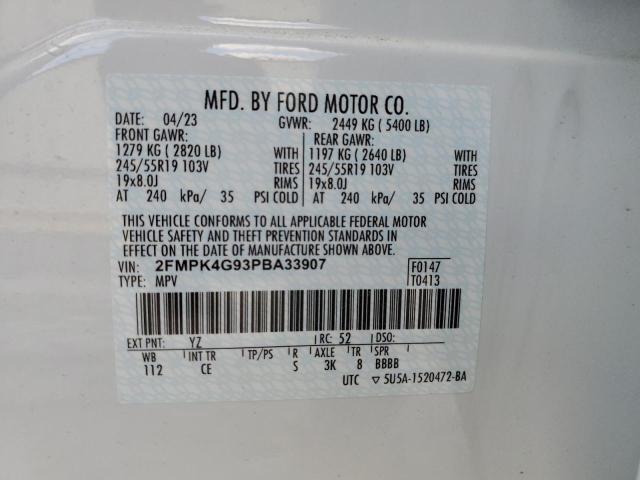 Photo 12 VIN: 2FMPK4G93PBA33907 - FORD EDGE 