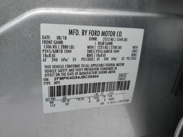 Photo 11 VIN: 2FMPK4G94JBC56464 - FORD EDGE 