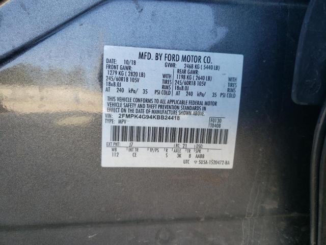 Photo 12 VIN: 2FMPK4G94KBB24418 - FORD EDGE SE 