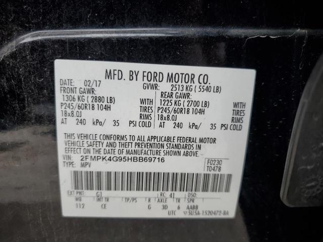 Photo 12 VIN: 2FMPK4G95HBB69716 - FORD EDGE SE 