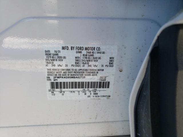 Photo 12 VIN: 2FMPK4G95MBA62725 - FORD EDGE 