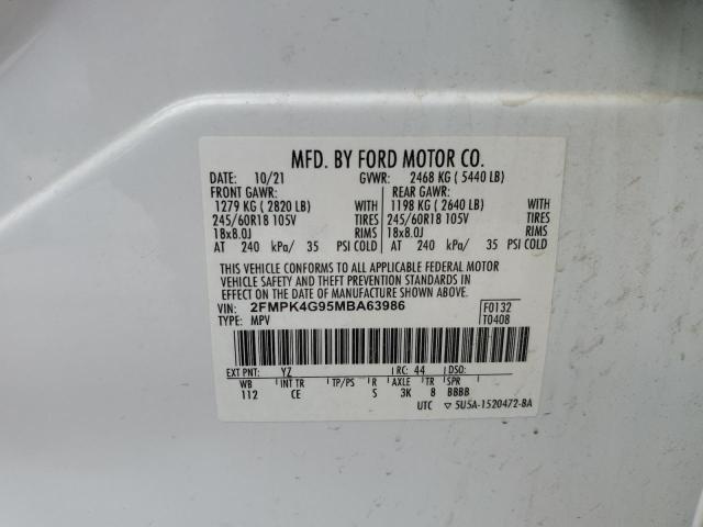 Photo 13 VIN: 2FMPK4G95MBA63986 - FORD EDGE SE 