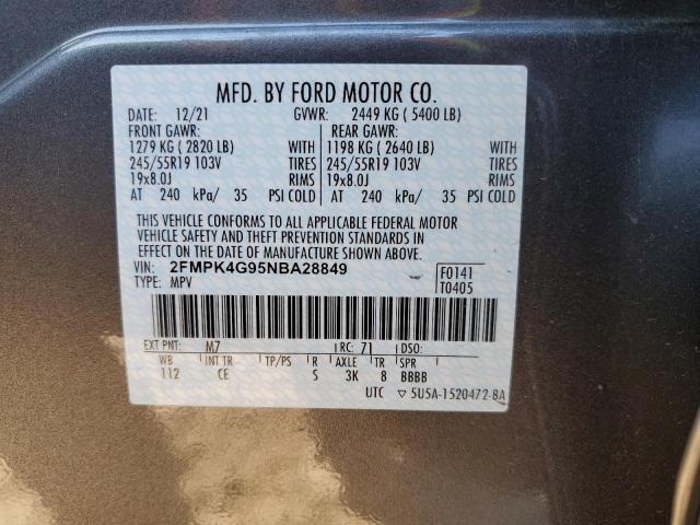 Photo 12 VIN: 2FMPK4G95NBA28849 - FORD EDGE 