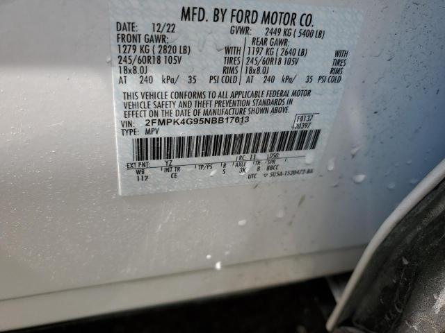 Photo 12 VIN: 2FMPK4G95NBB17613 - FORD EDGE 