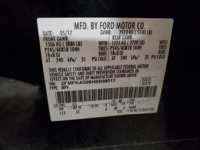 Photo 13 VIN: 2FMPK4G96HBB98013 - FORD EDGE SE 