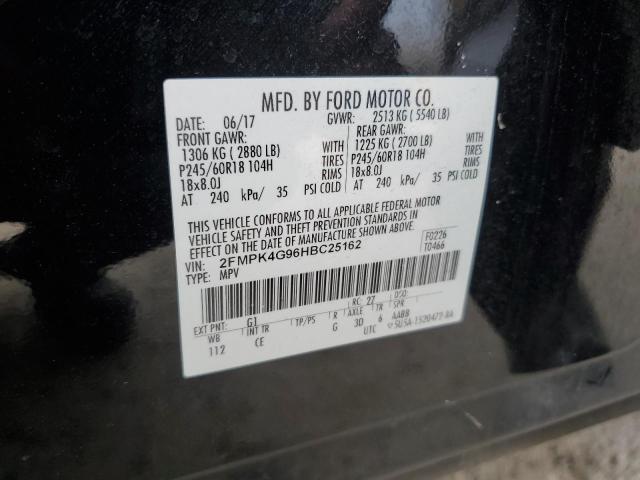 Photo 12 VIN: 2FMPK4G96HBC25162 - FORD EDGE SE 