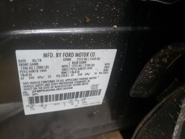 Photo 9 VIN: 2FMPK4G96JBC30366 - FORD EDGE SE 