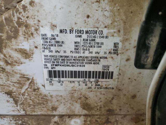 Photo 11 VIN: 2FMPK4G96JBC31839 - FORD EDGE 