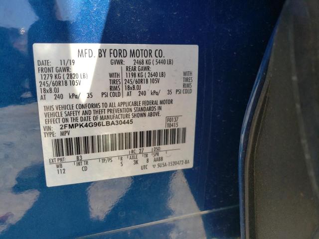 Photo 9 VIN: 2FMPK4G96LBA30445 - FORD EDGE SE 