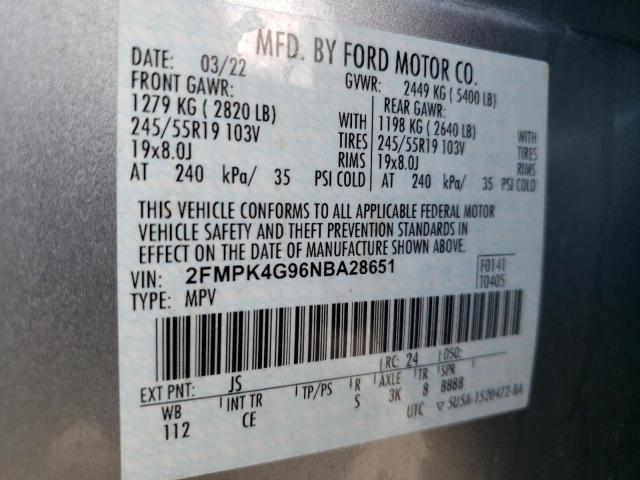 Photo 13 VIN: 2FMPK4G96NBA28651 - FORD EDGE 