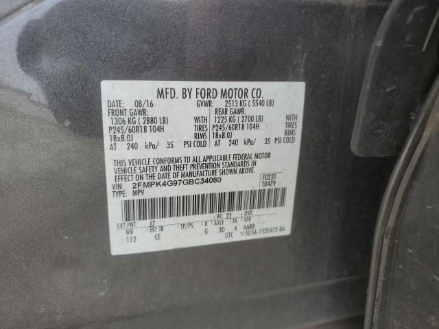 Photo 11 VIN: 2FMPK4G97GBC34080 - FORD EDGE 