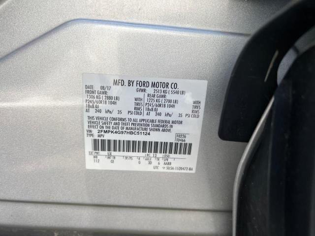 Photo 9 VIN: 2FMPK4G97HBC51124 - FORD EDGE SE 