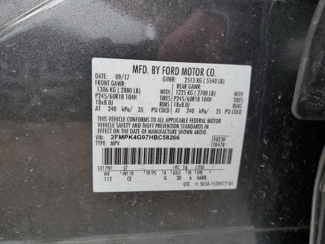 Photo 12 VIN: 2FMPK4G97HBC58266 - FORD EDGE 