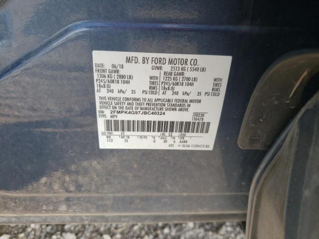 Photo 12 VIN: 2FMPK4G97JBC40324 - FORD EDGE 