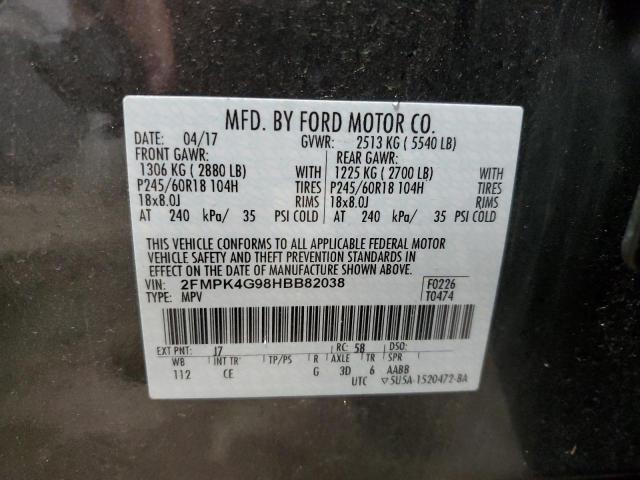 Photo 12 VIN: 2FMPK4G98HBB82038 - FORD EDGE SE 