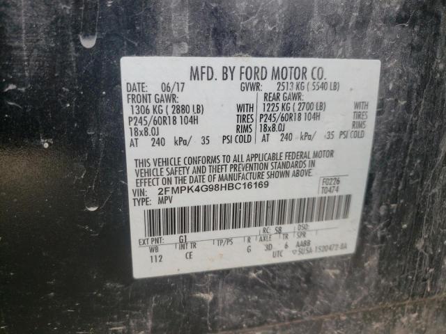 Photo 9 VIN: 2FMPK4G98HBC16169 - FORD EDGE 