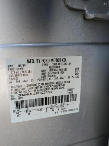 Photo 12 VIN: 2FMPK4G98KBC23730 - FORD EDGE SE 