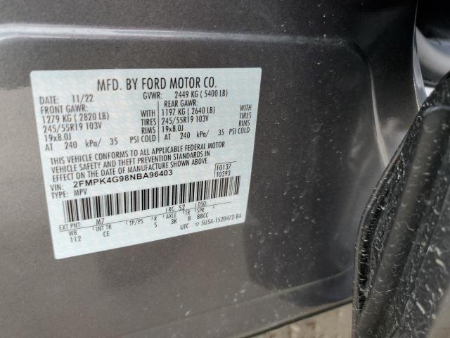 Photo 11 VIN: 2FMPK4G98NBA96403 - FORD EDGE 