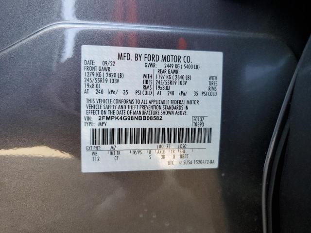 Photo 12 VIN: 2FMPK4G98NBB08582 - FORD EDGE 