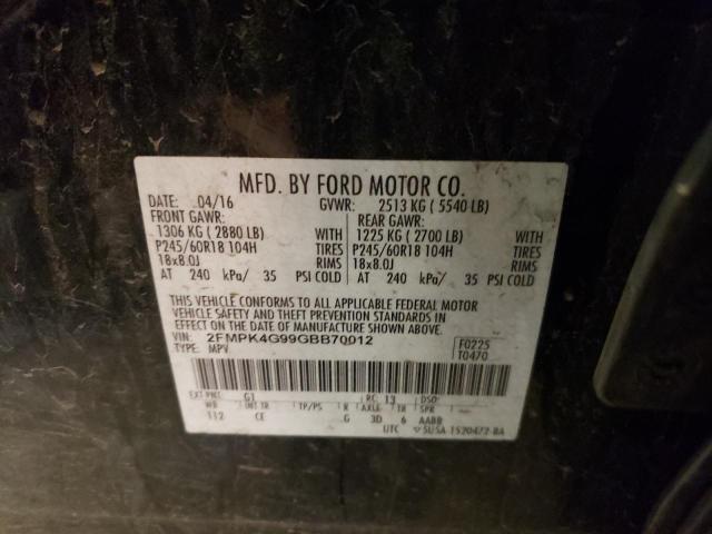 Photo 9 VIN: 2FMPK4G99GBB70012 - FORD EDGE SE 