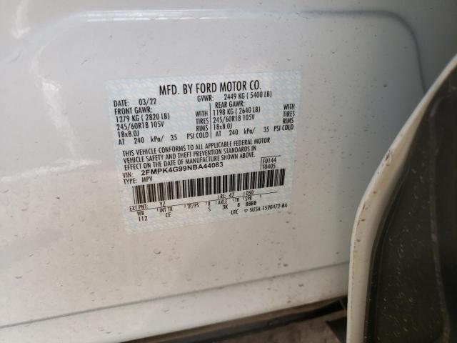 Photo 9 VIN: 2FMPK4G99NBA44083 - FORD EDGE SE 