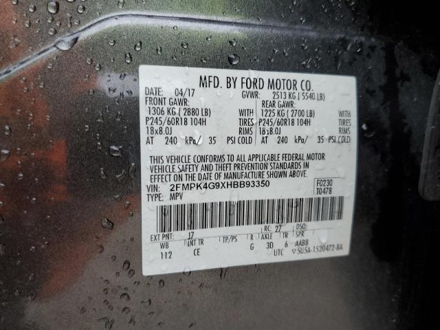 Photo 12 VIN: 2FMPK4G9XHBB93350 - FORD EDGE 