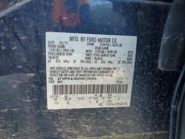 Photo 12 VIN: 2FMPK4J82HBC08908 - FORD EDGE SEL 