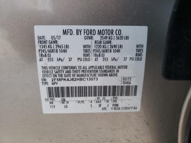 Photo 9 VIN: 2FMPK4J82HBC13073 - FORD EDGE 