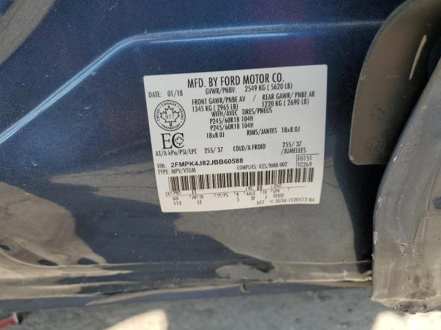 Photo 11 VIN: 2FMPK4J82JBB60588 - FORD EDGE SEL 