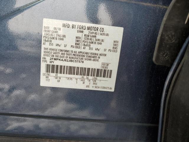 Photo 11 VIN: 2FMPK4J82JBC57578 - FORD EDGE 