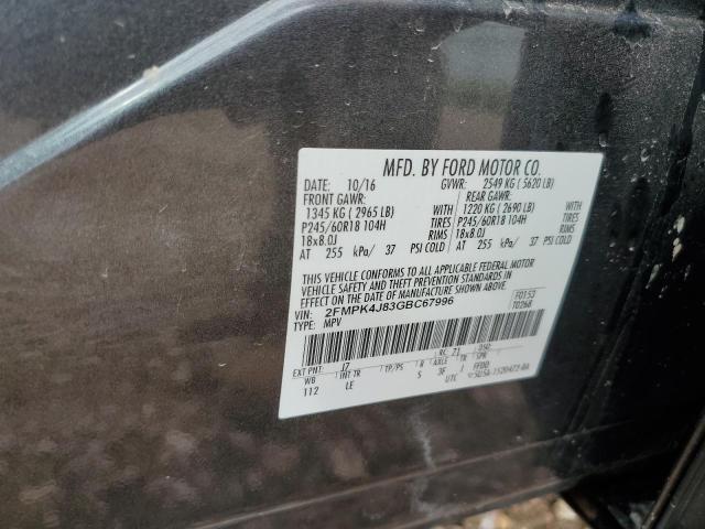 Photo 11 VIN: 2FMPK4J83GBC67996 - FORD EDGE SEL 