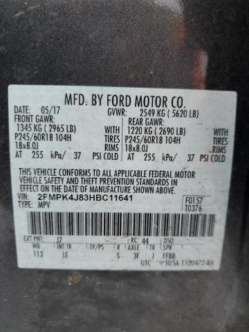 Photo 12 VIN: 2FMPK4J83HBC11641 - FORD EDGE 