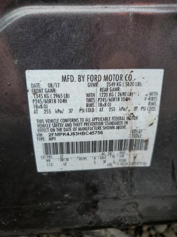 Photo 12 VIN: 2FMPK4J83HBC45756 - FORD EDGE 