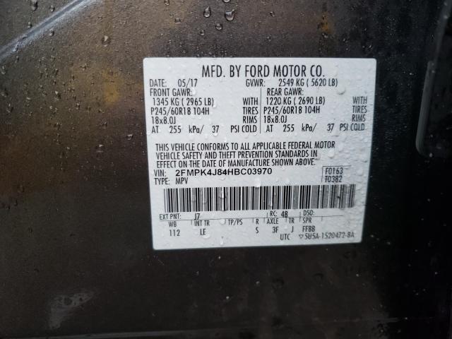 Photo 9 VIN: 2FMPK4J84HBC03970 - FORD EDGE 