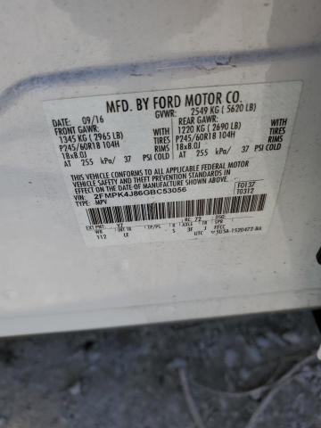 Photo 13 VIN: 2FMPK4J86GBC53056 - FORD EDGE SEL 