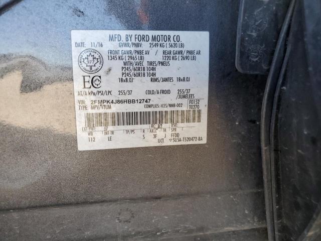 Photo 11 VIN: 2FMPK4J86HBB12747 - FORD EDGE 