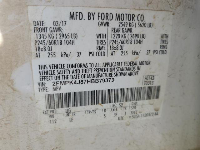 Photo 13 VIN: 2FMPK4J87HBB79373 - FORD EDGE 