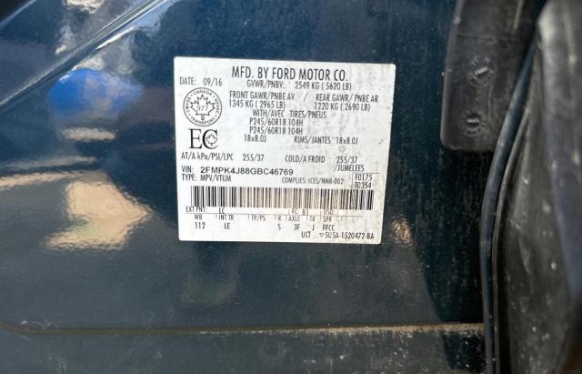 Photo 9 VIN: 2FMPK4J88GBC46769 - FORD EDGE SEL 