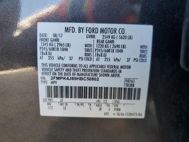 Photo 12 VIN: 2FMPK4J89HBC50802 - FORD EDGE SEL 