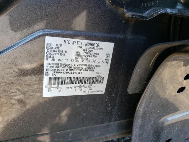 Photo 11 VIN: 2FMPK4J89JBB07564 - FORD EDGE SEL 