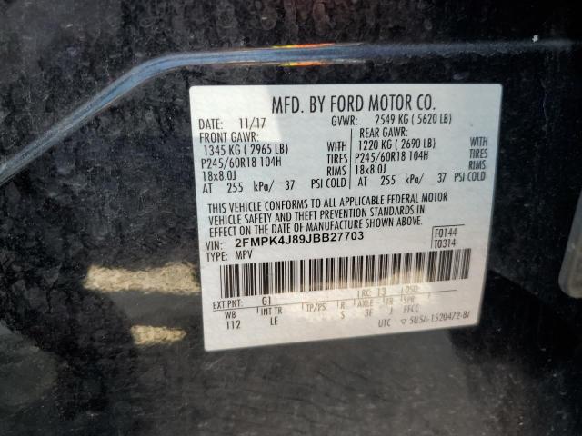 Photo 13 VIN: 2FMPK4J89JBB27703 - FORD EDGE SEL 