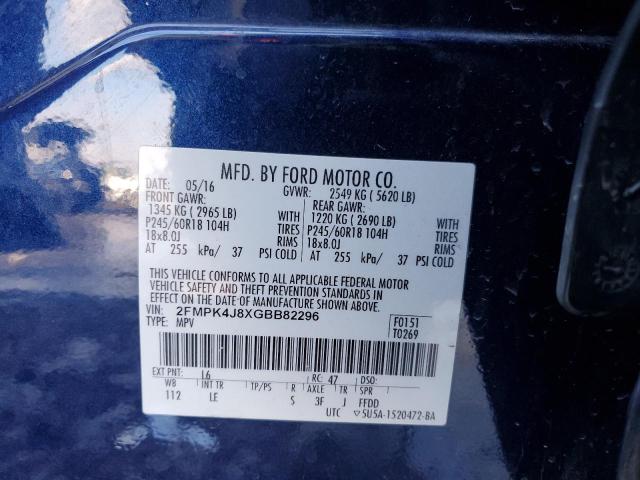 Photo 13 VIN: 2FMPK4J8XGBB82296 - FORD EDGE 