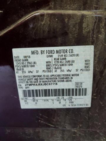 Photo 12 VIN: 2FMPK4J8XJBC61118 - FORD EDGE 