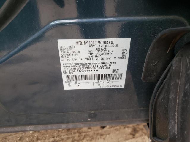 Photo 9 VIN: 2FMPK4J90GBB56914 - FORD EDGE SEL 