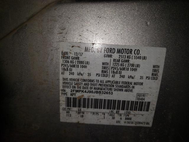 Photo 9 VIN: 2FMPK4J90JBB32653 - FORD EDGE SEL 