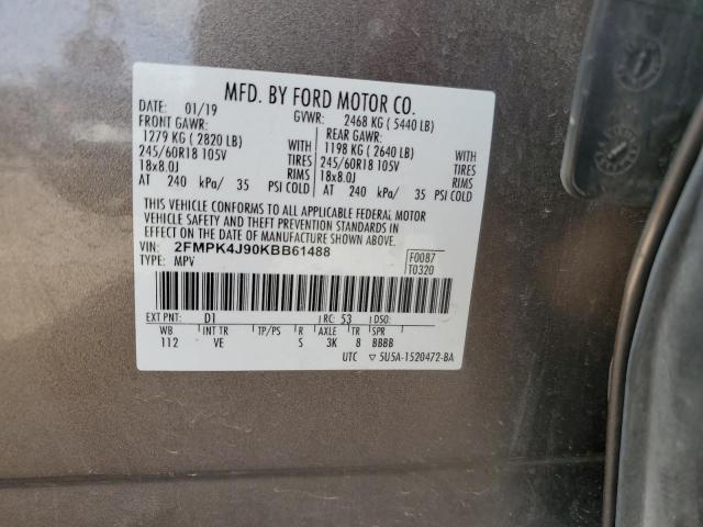 Photo 12 VIN: 2FMPK4J90KBB61488 - FORD EDGE 