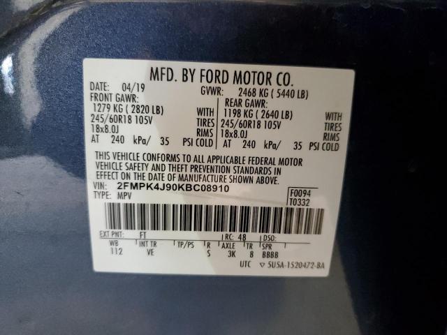 Photo 13 VIN: 2FMPK4J90KBC08910 - FORD EDGE SEL 